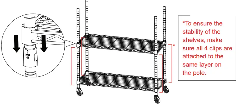 EFINE-RL200-5WX2,-5-Shelf-Shelving-Units-and-Storage-on -Wheels-fig-7