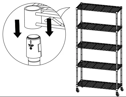 EFINE-RL200-5WX2,-5-Shelf-Shelving-Units-and-Storage-on -Wheels-fig-9