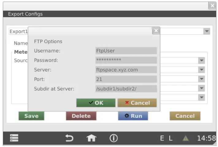 Relay WEBLOG 250 M Bus Datalogger Devices - destination subdirectory