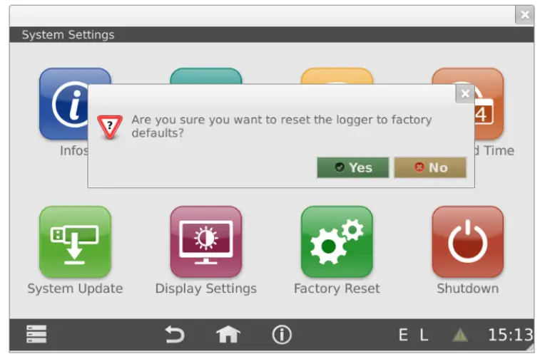 Relay WEBLOG 250 M Bus Datalogger Devices - factory defaults
