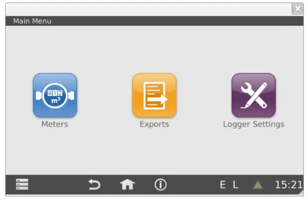Relay WEBLOG 250 M Bus Datalogger Devices - inspector menu appears