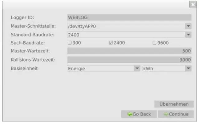 Relay WEBLOG 250 M Bus Datalogger Devices - internet connection