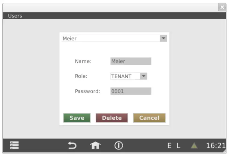 Relay WEBLOG 250 M Bus Datalogger Devices - lowest rights