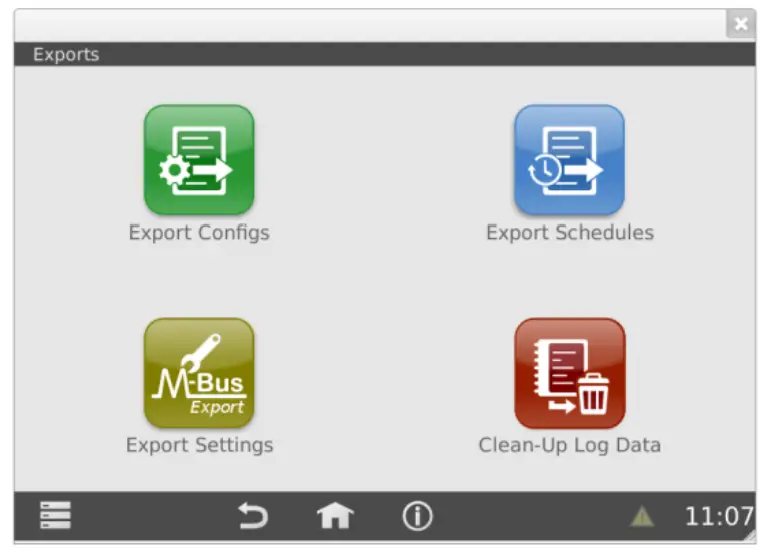 Relay WEBLOG 250 M Bus Datalogger Devices - using the button