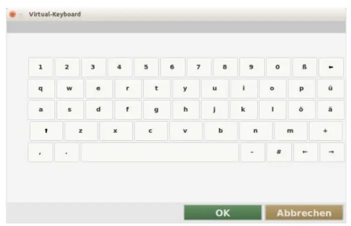 Relay WEBLOG 250 M Bus Datalogger Devices - virtual keyboard