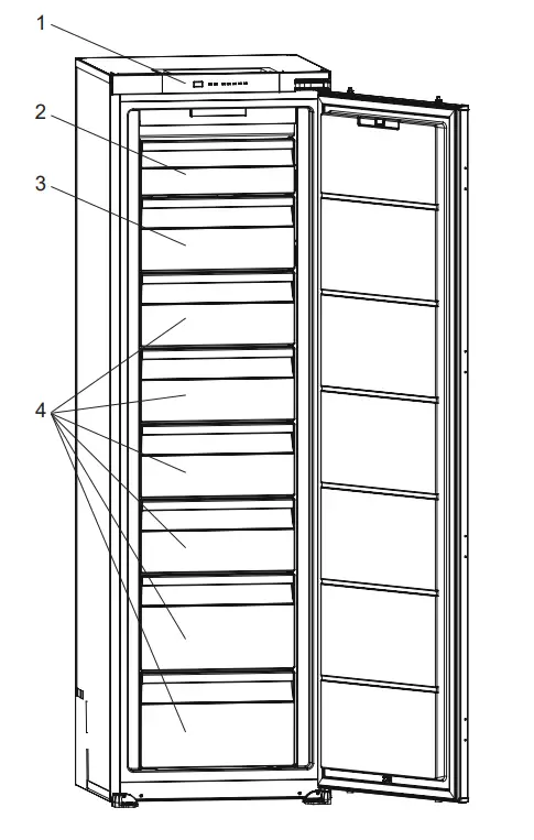 Cylinda FI6377NEVE Freezer - Fig 1