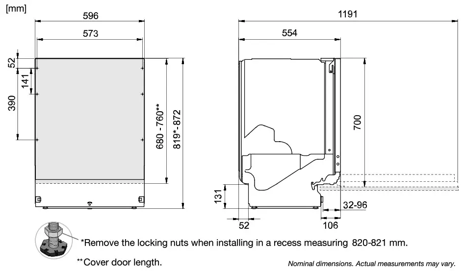 ASKO DFI544D Dishwasher - Installation 1