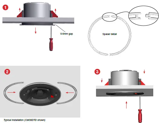 speaker installation