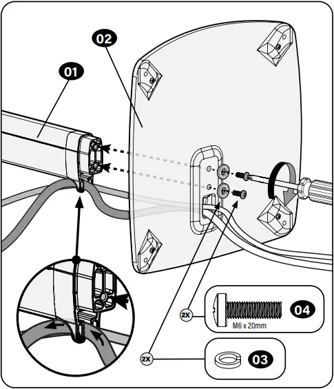 SANUS WSSE1A1 - Attach Base to Pillar