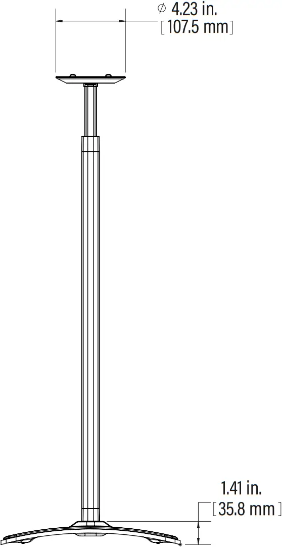 SANUS WSSE1A1 - Dimensions 3