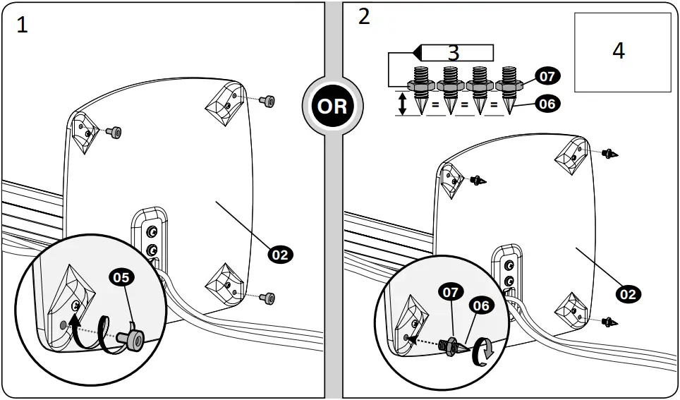 SANUS WSSE1A1 - Install Isolation Pads -or- Carpet Spikes