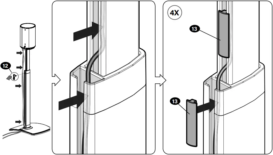 SANUS WSSE1A1 - Secure Cables