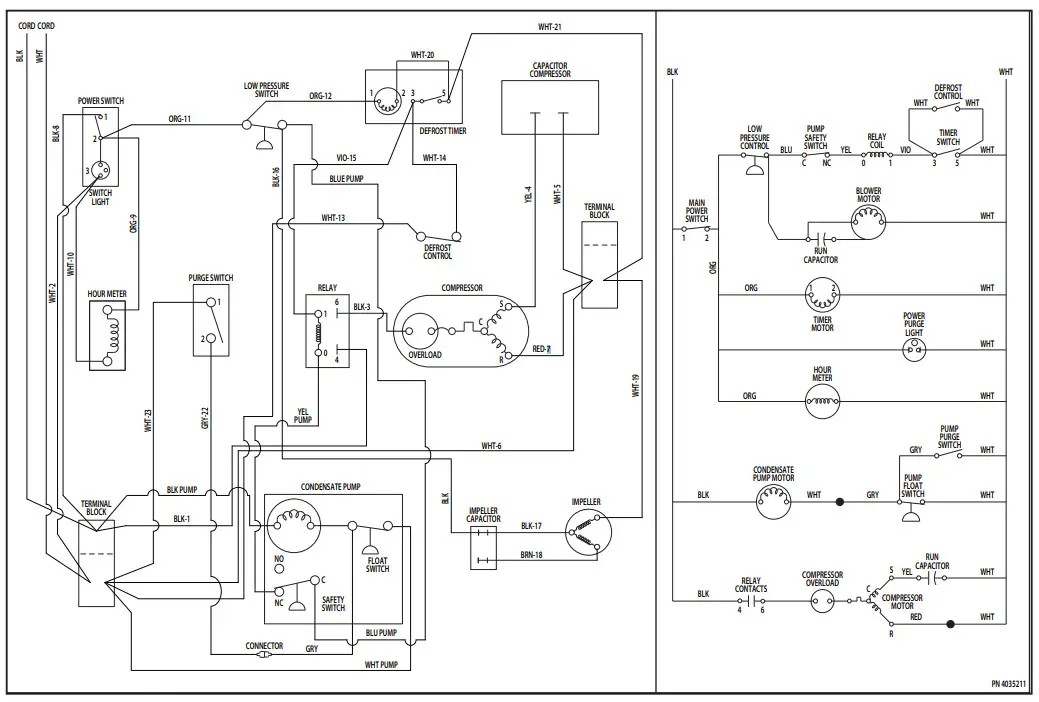 PHOENIX 4030010 250 MAX LGR Dehumidifier - Wiring Diagram