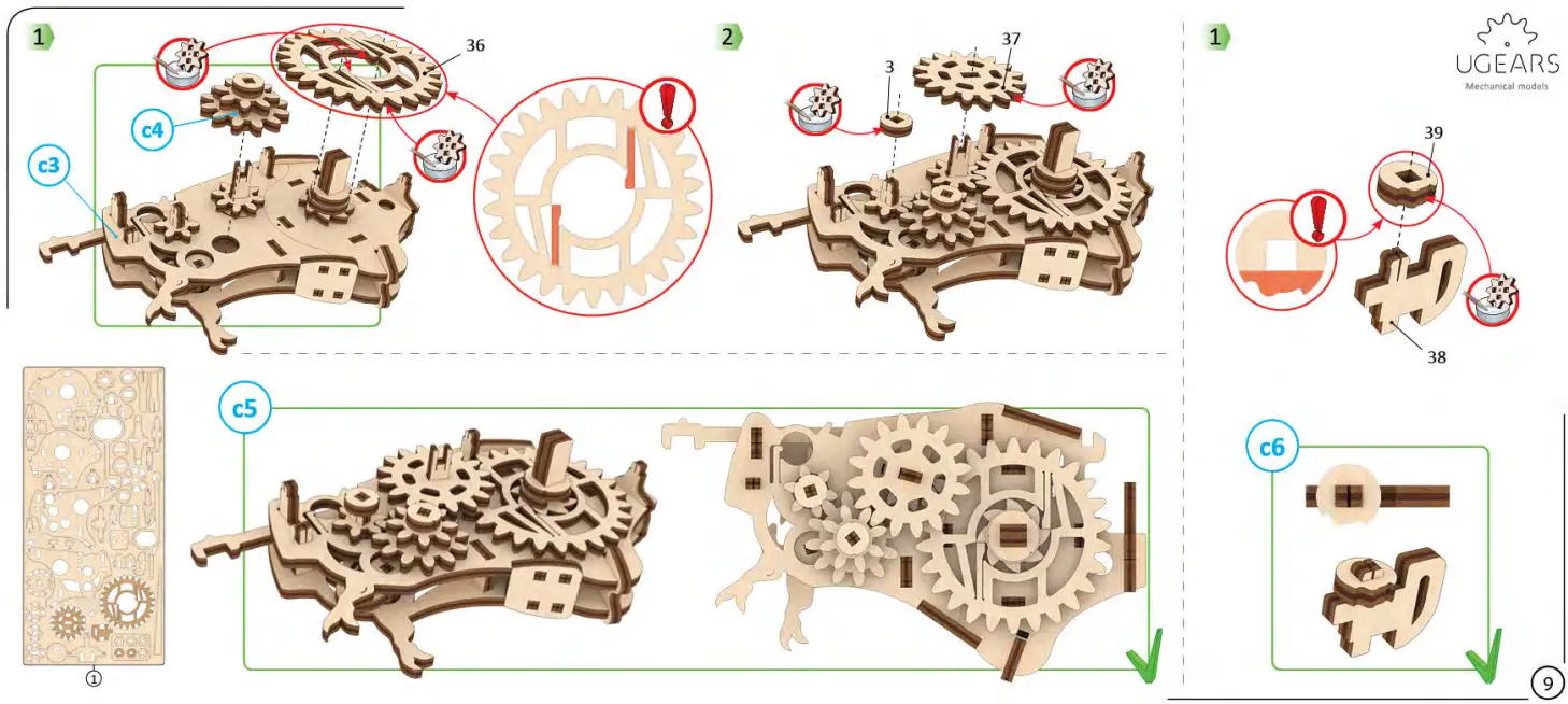 UGEARS-124-Tyrannosaurus-Rex-fig-13