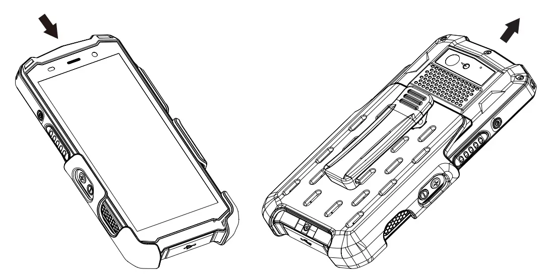 Insatll and disassemble the Waist clip