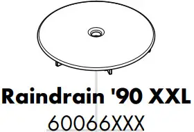 hansgrohe 60065180 Raindrain 90 XXL Basic Set for Waste Systems Shower - Raindrain