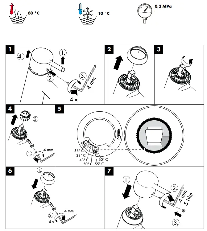 AXOR Urquiola DN15 Mixers - Assembly