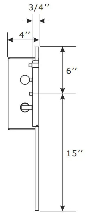 CRYSTORAMA FRE-422-PN Fremont Two Light Wall Mount - SIDE VIEW