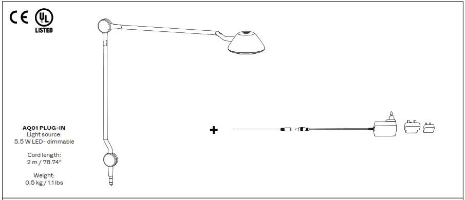 FRITZ HANSEN AQ01 Table Lamp - Product Overview 1