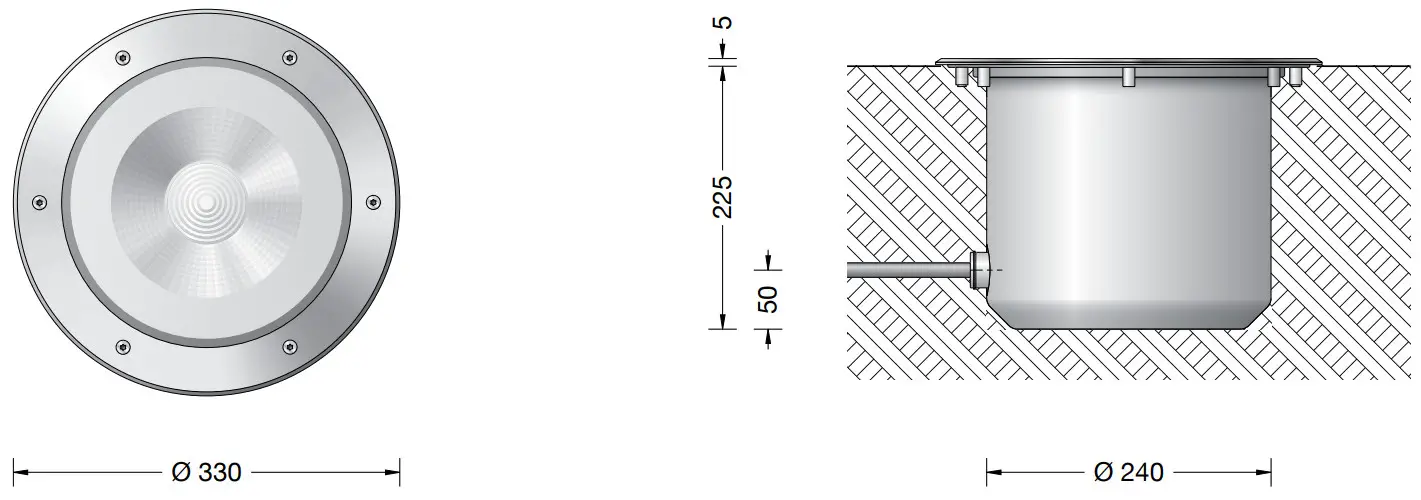 BEGA 84567 In Ground Luminaire - Instructions