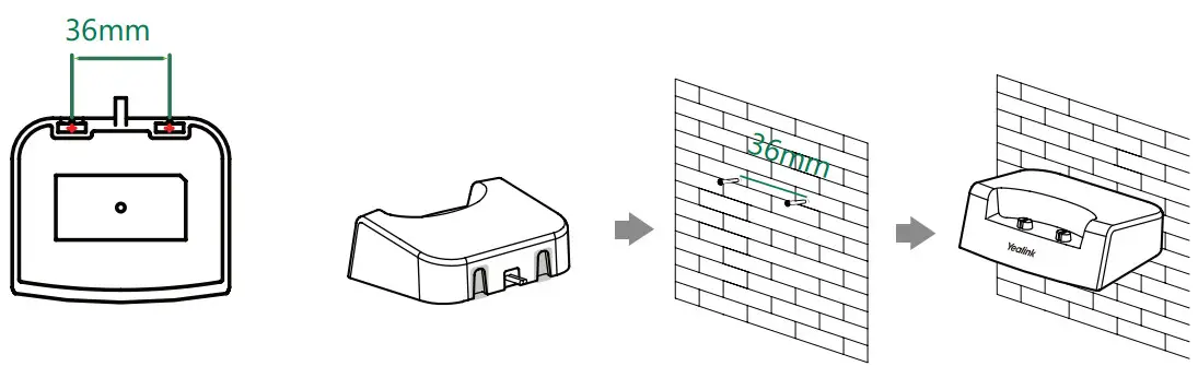 Yealink W60B DECT IP Phone - charger cradle