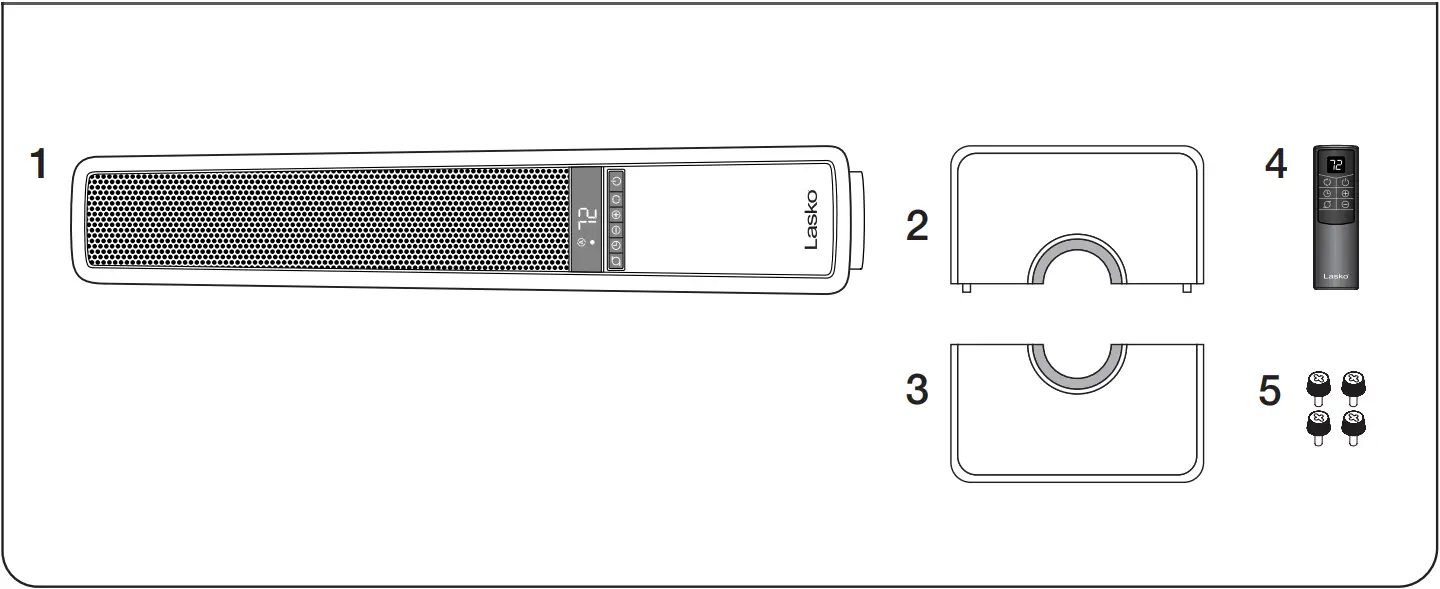 Lasko CT32955 Digital Ceramic Tower Heater - Parts Included