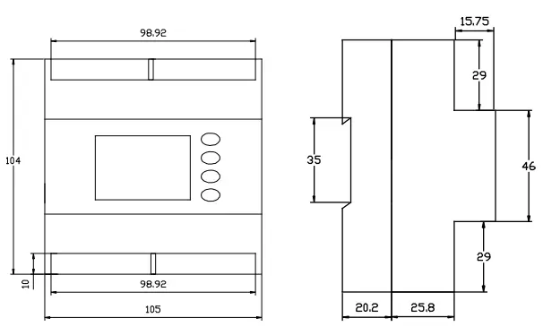 BLUE JAY BJ MCM2403 Multi channel Circuit Metering System -
