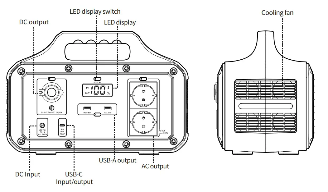 norvin S1000P-S Outdoor Power Station