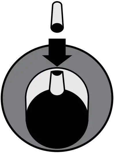 Place crank pin into the slot