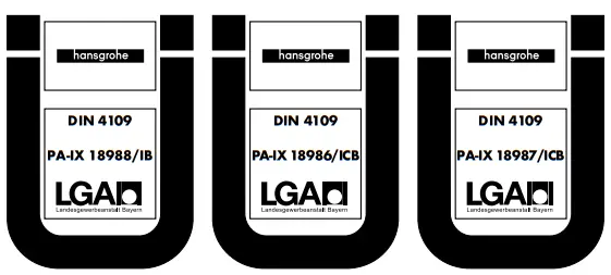 Hansgrohe 13125000 Ecostat E Wall Mounted Shower Thermostat - Logo