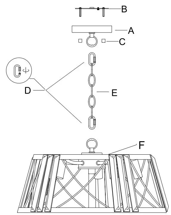 Flint-Garden-HLH-27138-5-Modern-5-Light-Black-Metal-and-Crystal-Drum-Chandelier-1