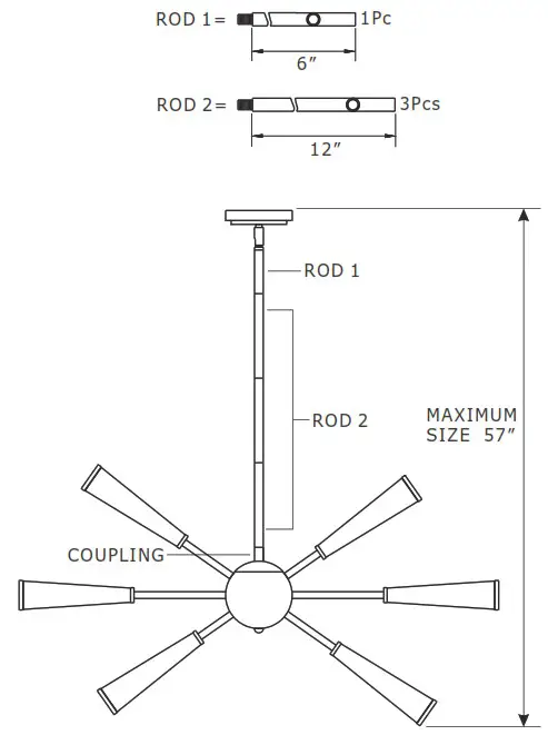 CRYSTORAMA 3812 AG Zodiac 12 Light Chandelier - Product Overview 1