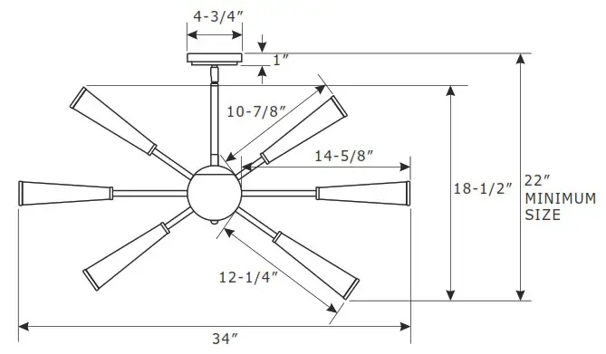 CRYSTORAMA 3812 AG Zodiac 12 Light Chandelier - Product Overview 2