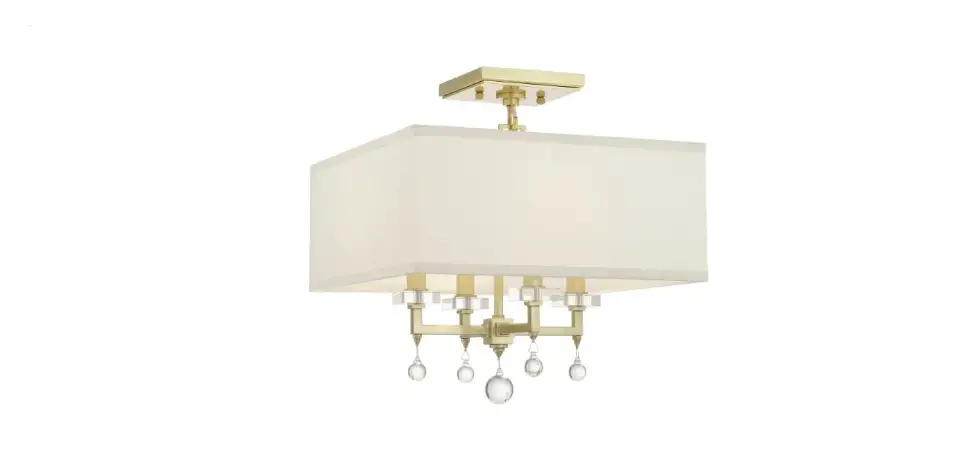 Crystorama 8105-ag_ceiling Paxton Four Light Ceiling Mount Instruction Manual Crystorama 8105-ag_ceiling Paxton Four Light Ceiling Mount Instruction Manual
