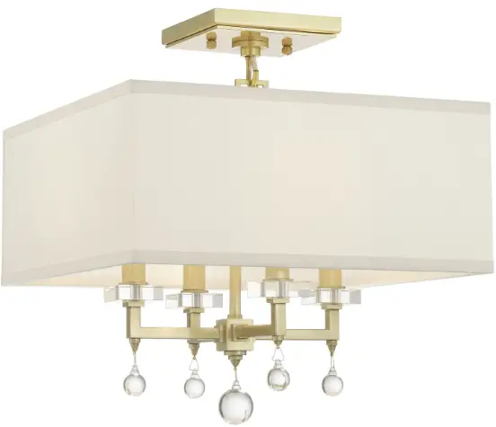 CRYSTORAMA 8105-AG_CEILING Paxton Four Light Ceiling Mount-product