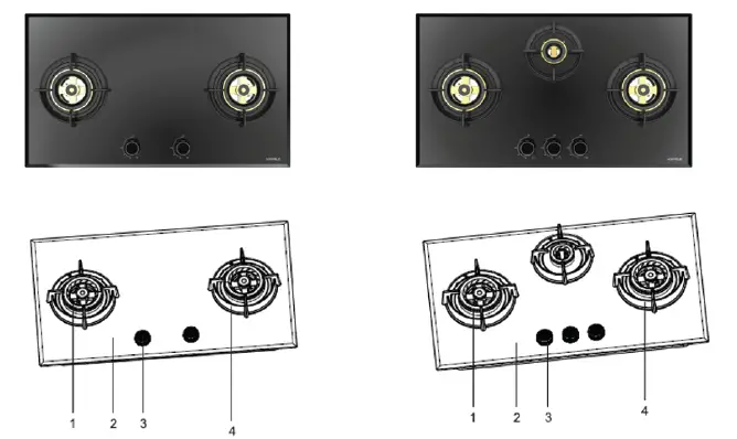 HAFELE 538.66.507 Built In Gas Hob fig-1