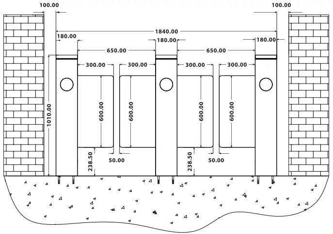 ZKTECO-Mars-B1000-Series-Swing-Barrier-FIG-2