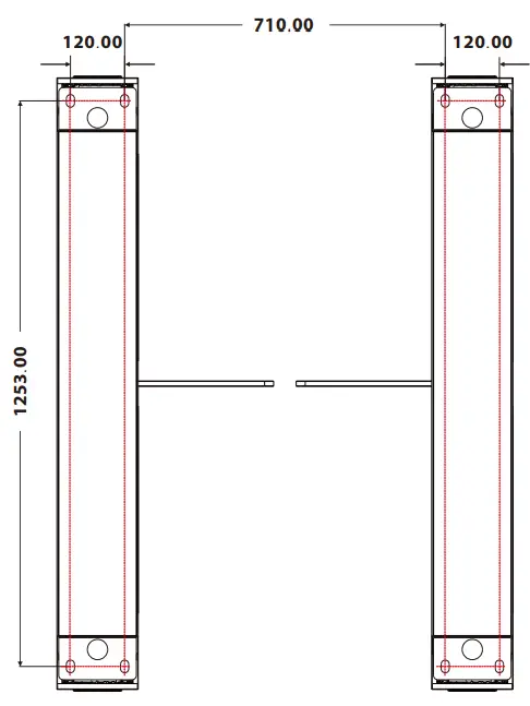ZKTECO-Mars-B1000-Series-Swing-Barrier-FIG-8