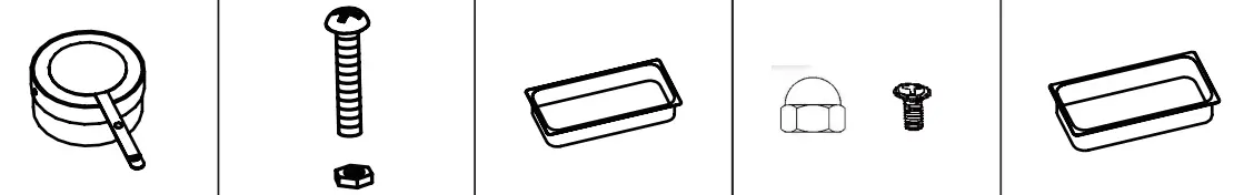 VEVOR DT C1014 Rectangle Chafing Dish - Parts 1