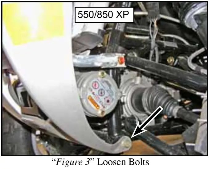 United Motorsports HK 338 Polaris Sportsman Xp Winch Mount - Loosen Bolts