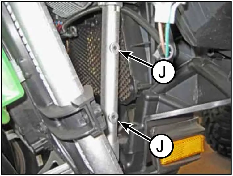 United Motorsports HK 338 Polaris Sportsman Xp Winch Mount - passenger side