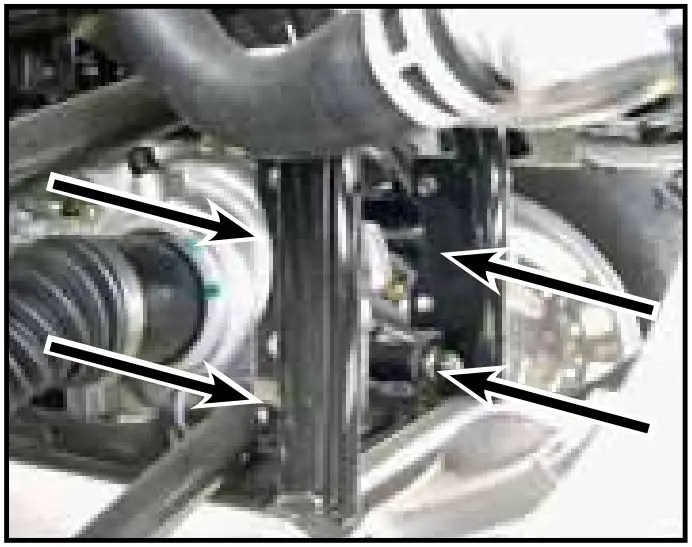 United Motorsports HK 338 Polaris Sportsman Xp Winch Mount - wire