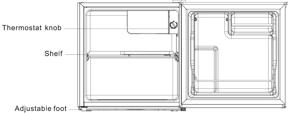 Midea WHS 65LB1 Compact Refrigerator - Proper use of refrigerator 1