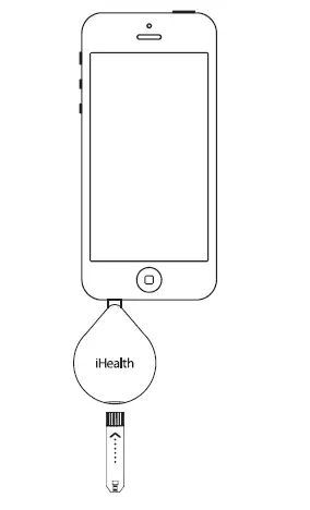 iHealth logo on the meter