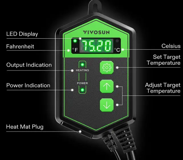 VIVOSUN-330101-Digital-Heat-Mat-Thermostat-fig-3