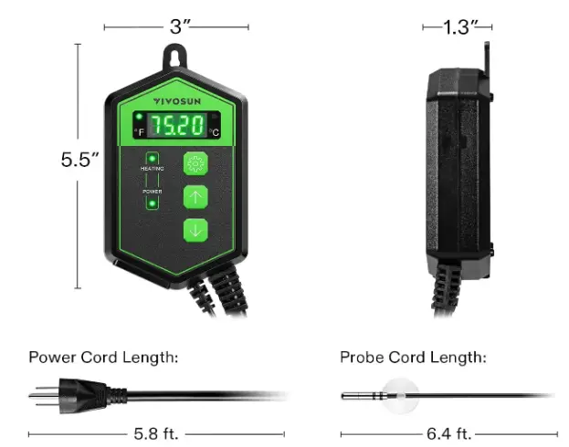 VIVOSUN-330101-Digital-Heat-Mat-Thermostat-fig-4
