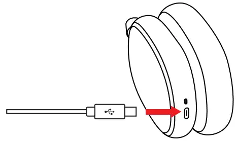 Srhythm NiceComfort 95 Hybrid Noise Cancelling Headphones - Charging