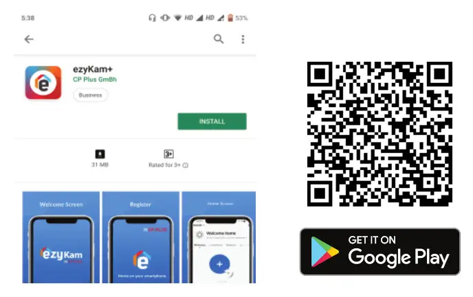 CP PLUS enzyKam  E35A WiFi and Wireless Security Camera - qr 1