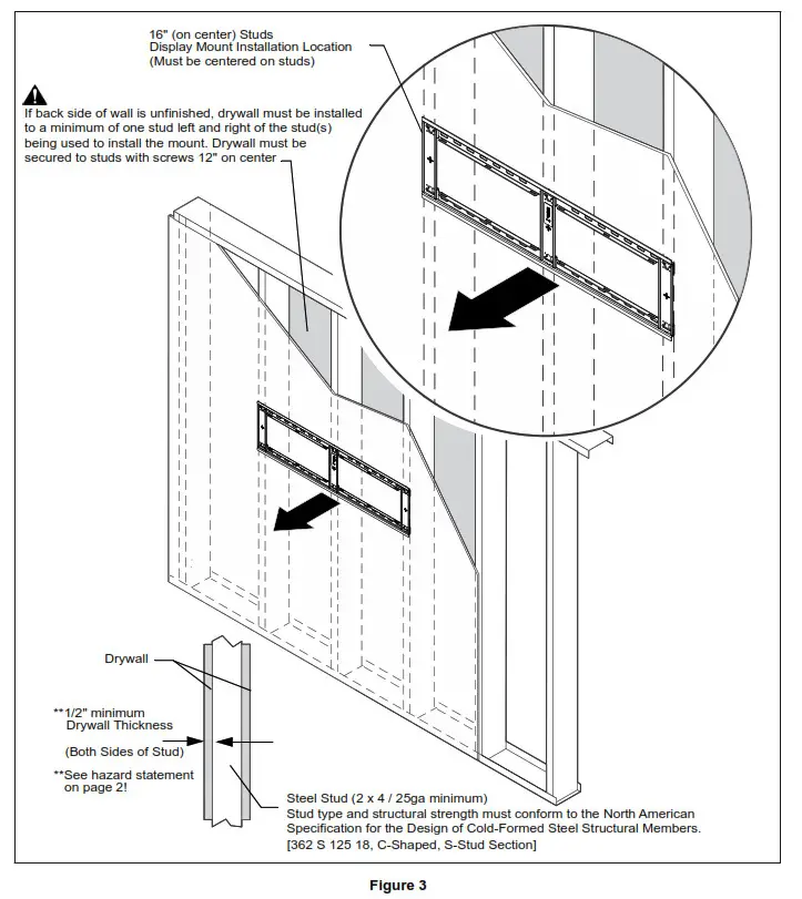 CHIEF RXF3, RXT3 FIT Extra Large Flat Panel Mounts - fig 18