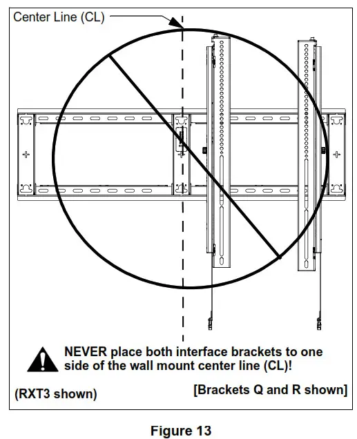 CHIEF RXF3, RXT3 FIT Extra Large Flat Panel Mounts - fig 29